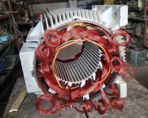 electric motor winding and rewinding