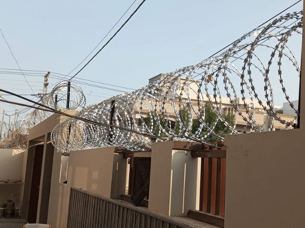 Razor wire security fencing in Karachi